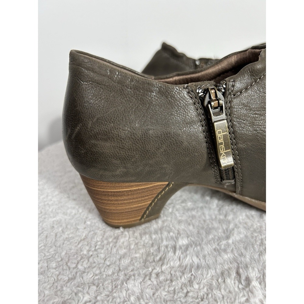 Dansko Debbie Burnished Ankle Boots, Taupe, Women's 37 EU (US 6.5-7) - Picture 10 of 15